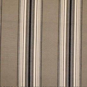 Laura & Kiran Monaco Stripe Pewter Black Fabric
